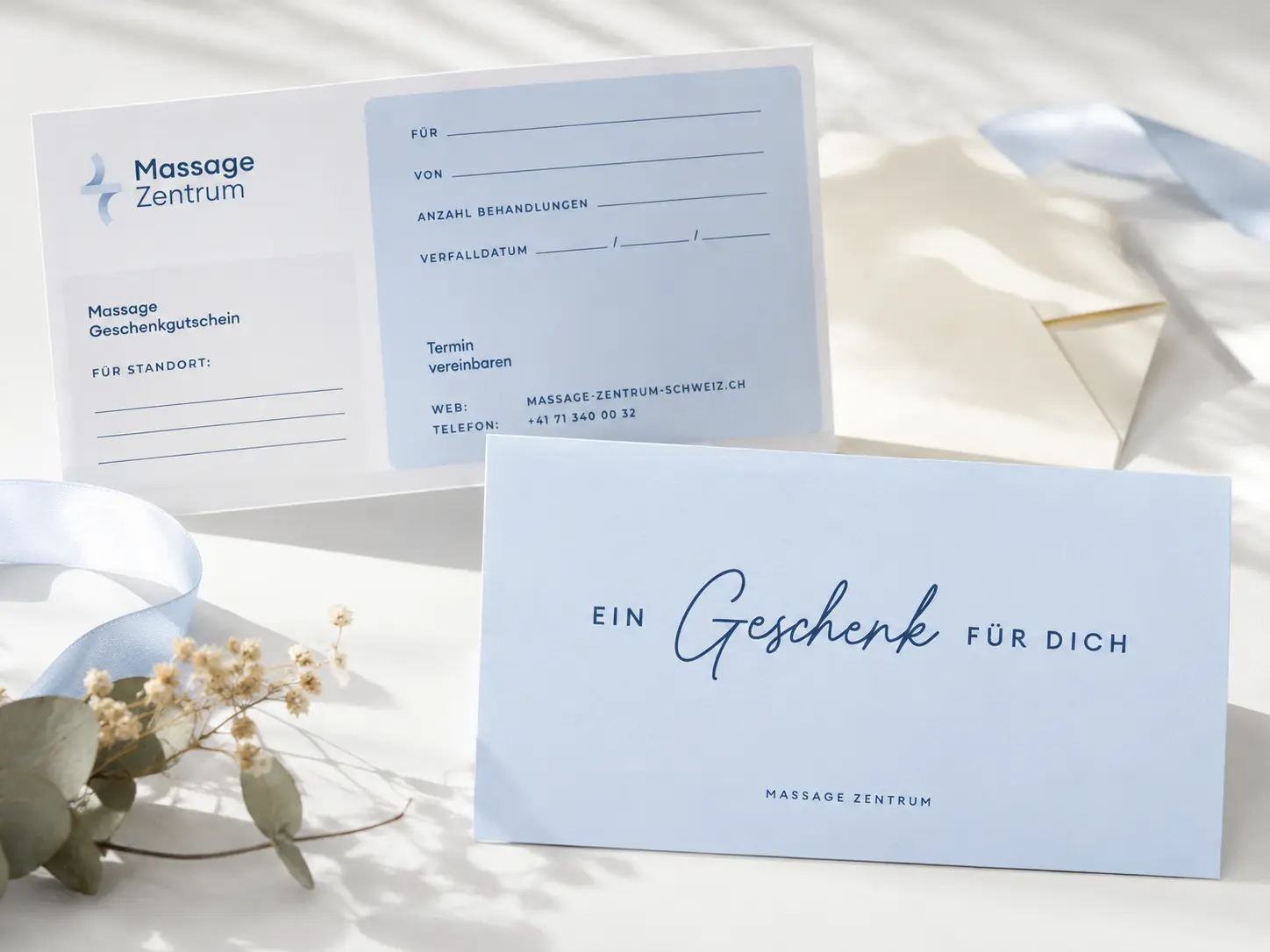 Massage-Gutschein für eine Behandlung im Massage Zentrum Oberkirch