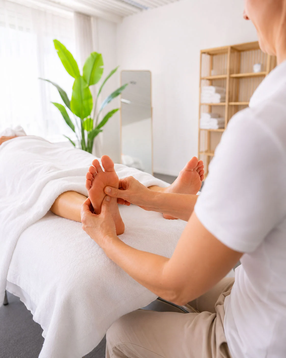 Fussreflexzonenmassage in der Massagepraxis fuer Oberkirch